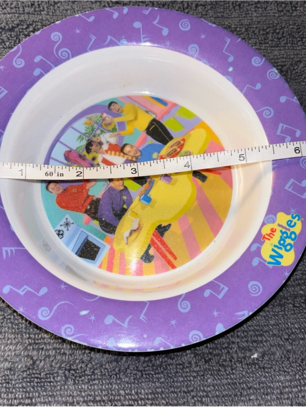 Purple Kids Party Bowl - Fun Music-Themed Tableware